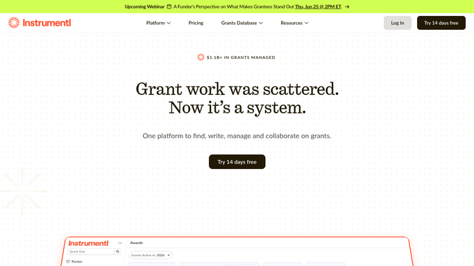 WebRun in Instrumentl: find upcoming deadlines