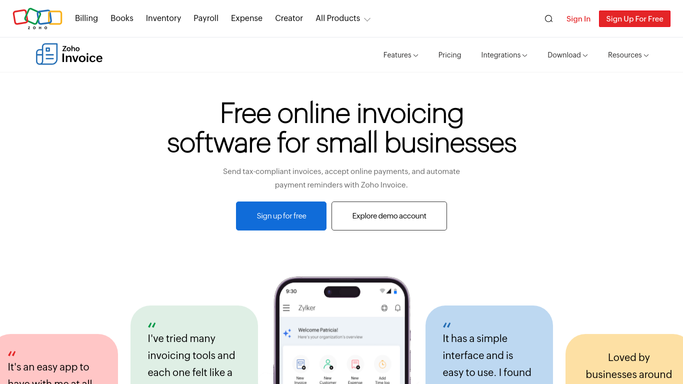 WebRun in Zoho Invoice: find overdue invoices