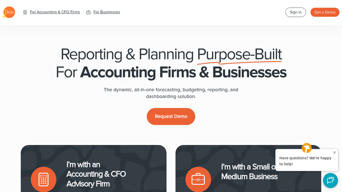 WebRun in Jirav: read business drivers and actuals vs expected range