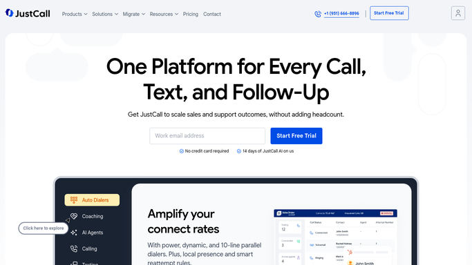 WebRun in JustCall: find missed calls and pending callbacks
