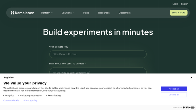 WebRun in Kameleoon: check experiments for significance