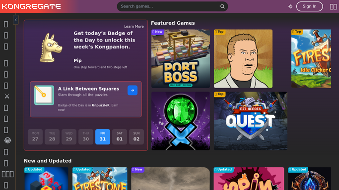 WebRun in Kongregate: check new ratings and reviews