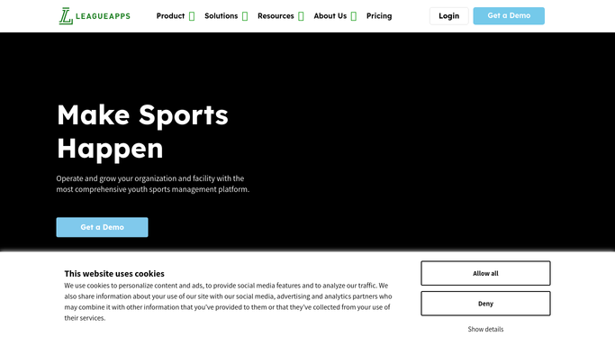 WebRun in LeagueApps: read upcoming game schedule