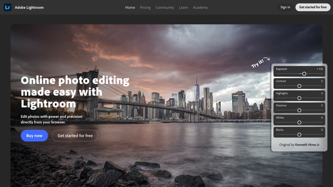 WebRun in Adobe Lightroom: check album editing progress