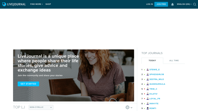 WebRun in LiveJournal: count views and comments on this week's entries