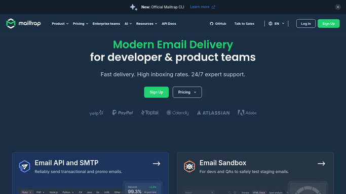 WebRun in Mailtrap: check sending activity