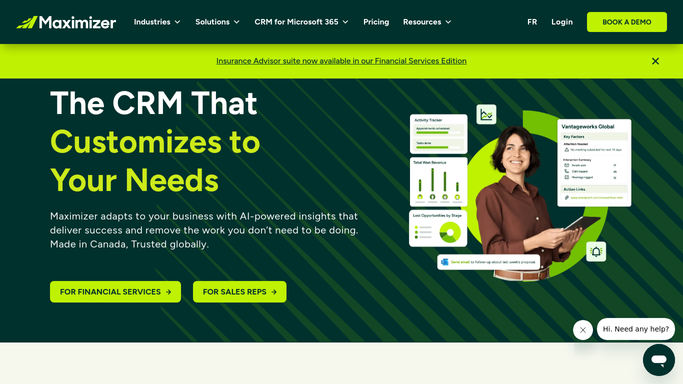 WebRun in Maximizer CRM: compare forecast against actual stage
