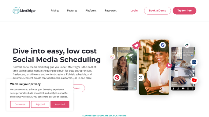 WebRun in MeetEdgar: check how much evergreen content is left per category