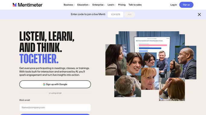 WebRun in Mentimeter: export session results