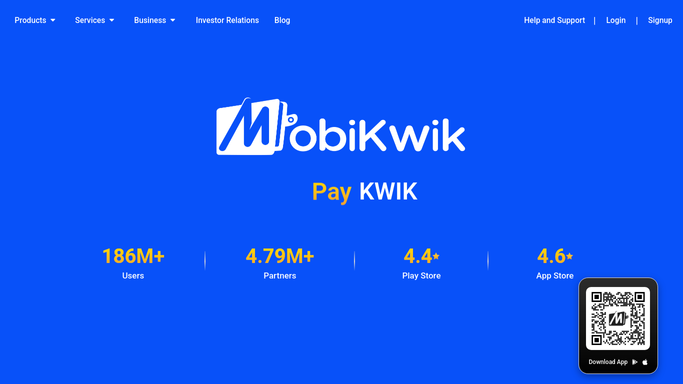 WebRun in Mobikwik: check upcoming bills and recharges