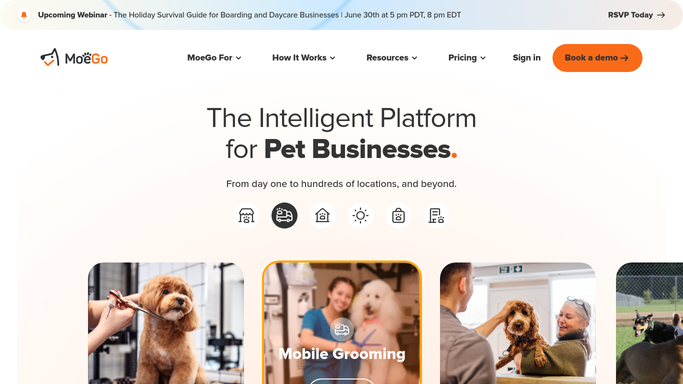 WebRun in MoeGo: find upcoming appointments