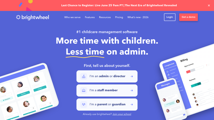 WebRun in Brightwheel: read each child's day