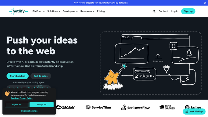 WebRun in Netlify: read domains and certificates