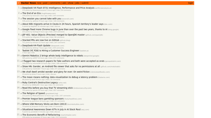 WebRun in Hacker News: check your submissions and mentions