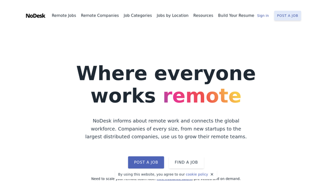 WebRun in NoDesk: read views and applicants