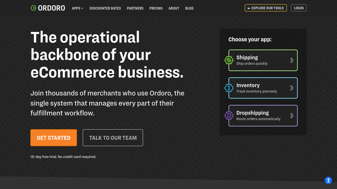 WebRun in Ordoro: check stock against reorder points