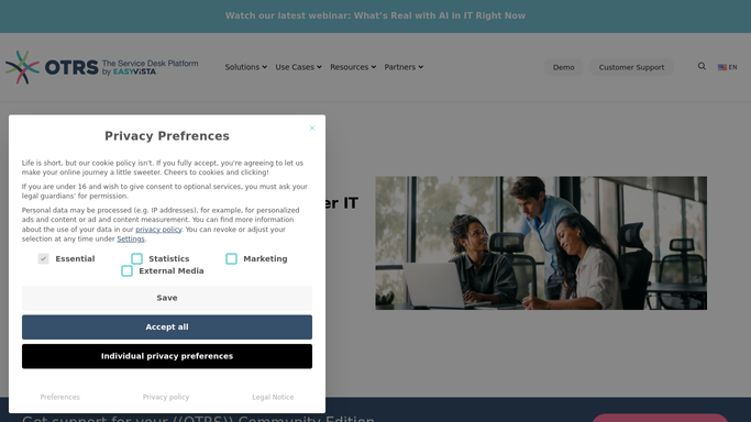 WebRun in OTRS: review the week's tickets by queue