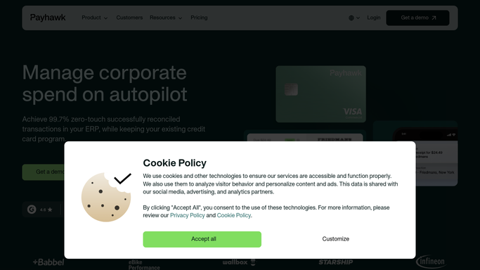 WebRun in Payhawk: find transactions missing receipts