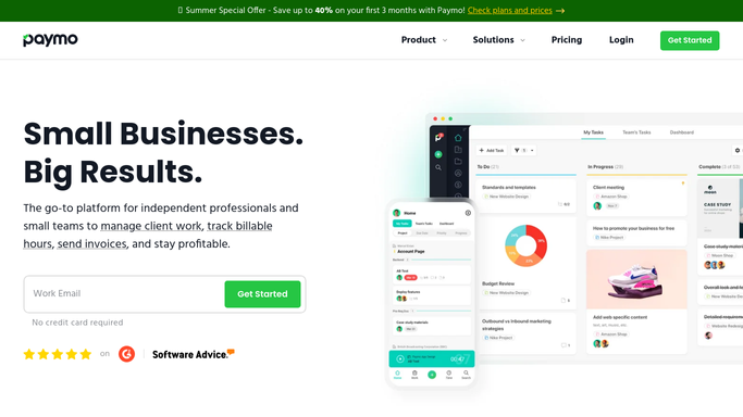 WebRun in Paymo: find projects near their hour budget