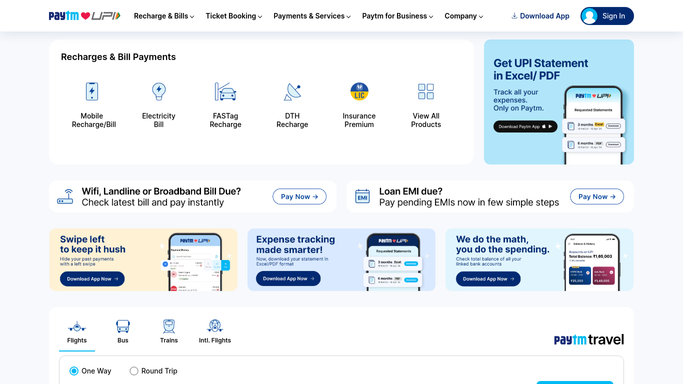 WebRun in Paytm: check today's failure rate