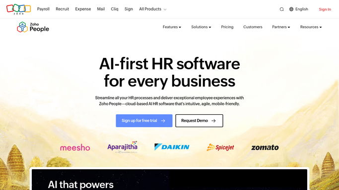 WebRun in Zoho People: read onboarding progress per hire