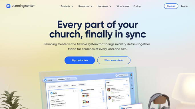 WebRun in Planning Center: receive and read new prayer request
