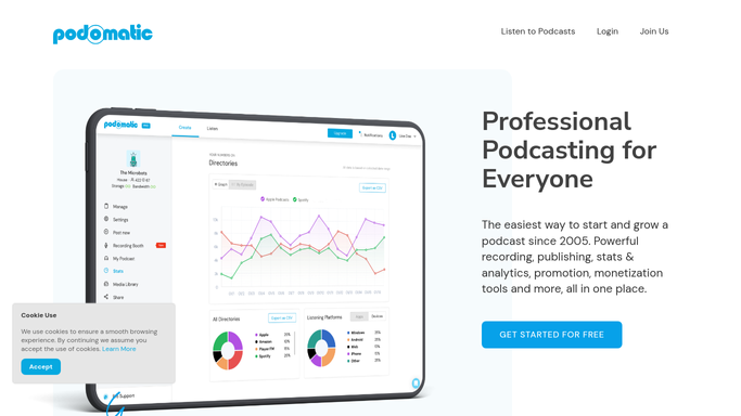 WebRun in Podomatic: check new listener comments