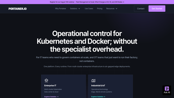 WebRun in Portainer: review container health