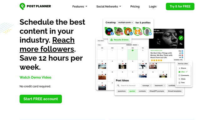 WebRun in Post Planner: check curated content awaiting review