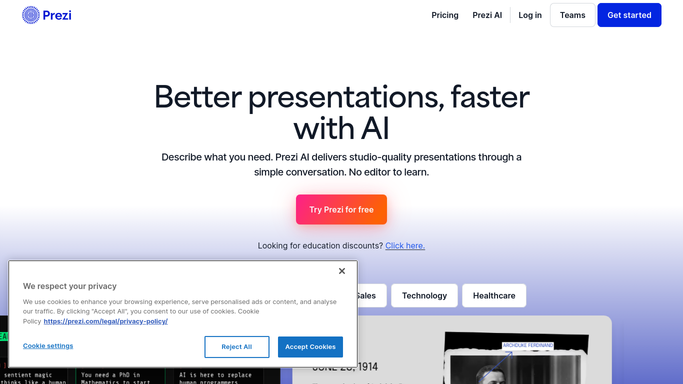 WebRun in Prezi: check upcoming presentation dates