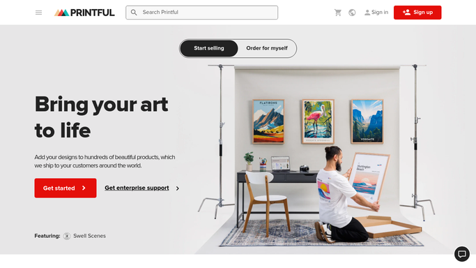 WebRun in Printful: find products with new mockups awaiting approval