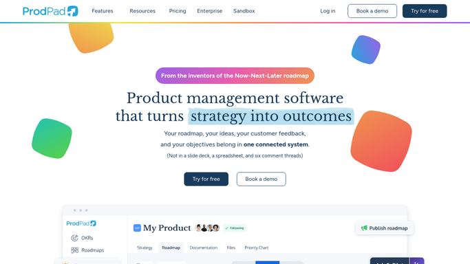WebRun in ProdPad: tally new ideas and roadmap status changes