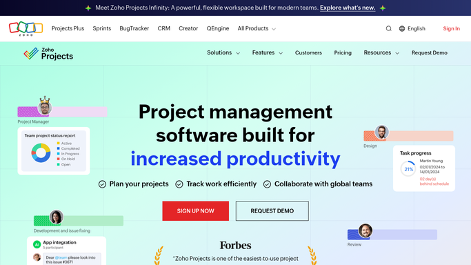 WebRun in Zoho Projects: find overdue and blocked work