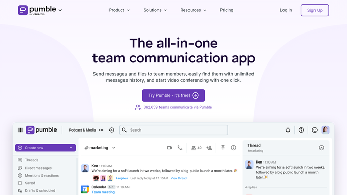 WebRun in Pumble: find unanswered mentions