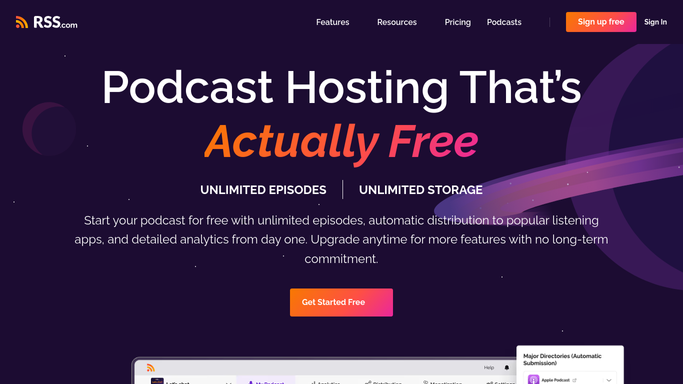 WebRun in RSS.com: list recently published episodes
