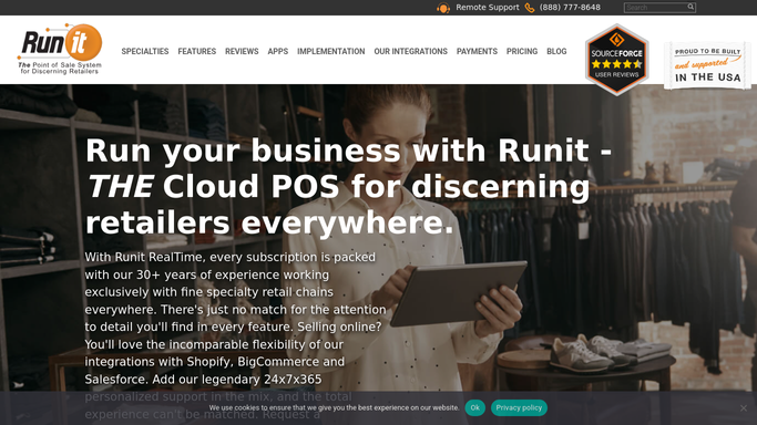 WebRun in Runit: review seasonal sell-through