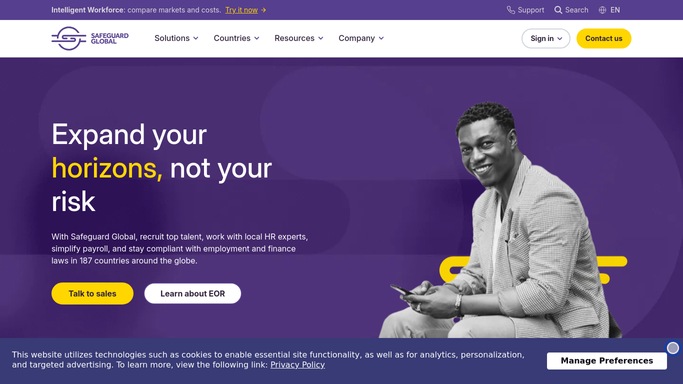 WebRun in Safeguard Global: check compliance status by country