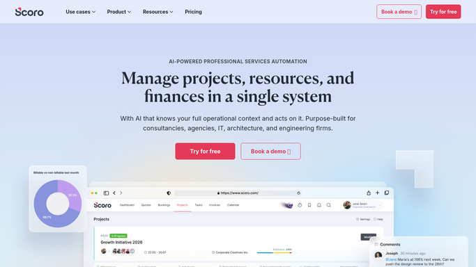 WebRun in Scoro: compare tracked time to invoiced hours