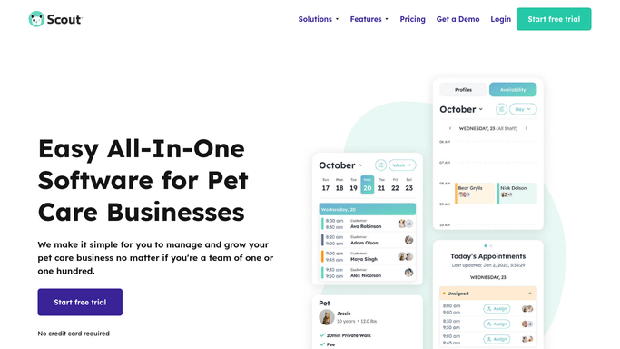 WebRun in Scout: identify affected visits and available sitters