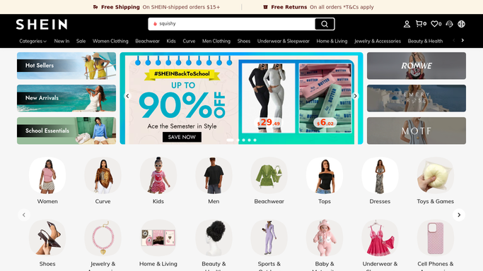 WebRun in Shein: read last week's returns