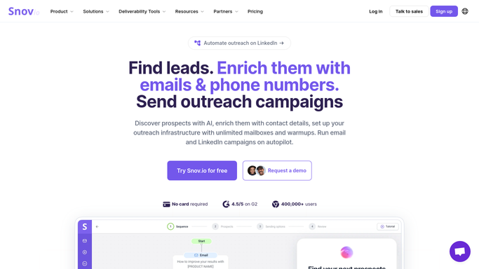 WebRun in Snov.io: pull this week's verified contact list