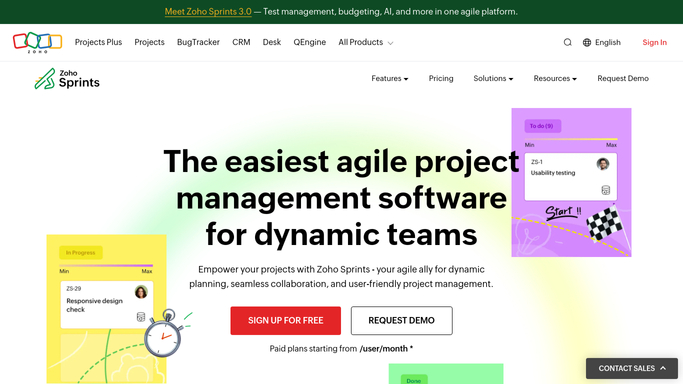 WebRun in Zoho Sprints: check backlog readiness