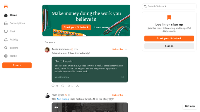 WebRun in Substack: check subscribers and post performance