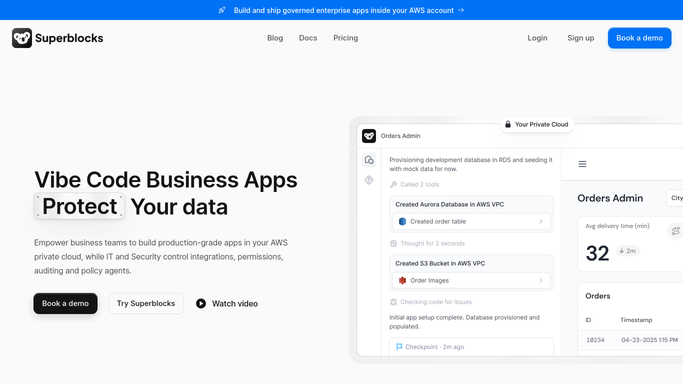 WebRun in Superblocks: check apps for data or API errors