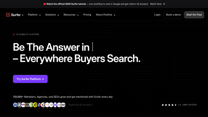WebRun in Surfer SEO: score the draft against its keyword