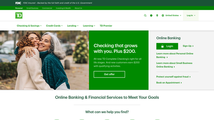 WebRun in TD Bank: pull the latest transactions