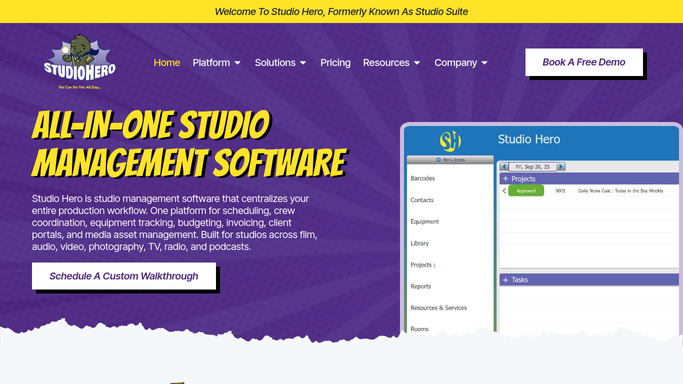 WebRun in Studio Hero: find overdue session invoices