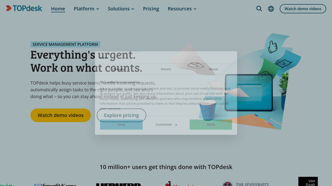 WebRun in TOPdesk: find tickets past their response target