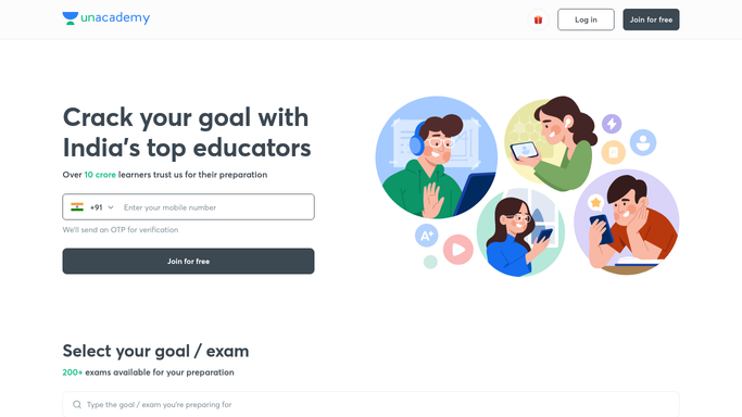WebRun in Unacademy: check class & test attendance
