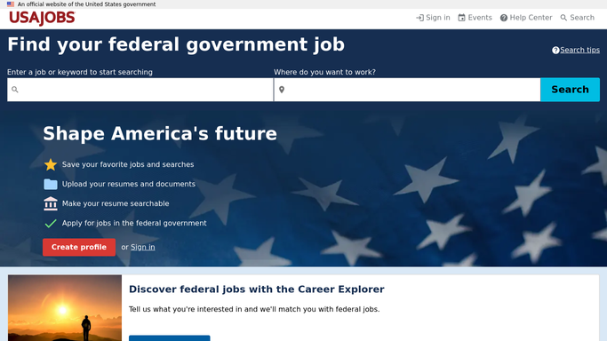 WebRun in USAJobs: find new matching postings